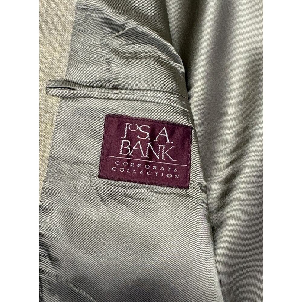 Jos A Bank 46L Men’s Wool Sport Coat Blazer Gold Khaki Poland Classic No Vent - Picture 6 of 13